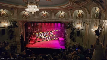 Ambassadors Theatre Circle J2 view from seat photo