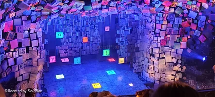 Cambridge Theatre Upper Circle F27 view from seat photo