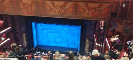 Prince Edward Theatre Grand Circle K5 view from seat photo