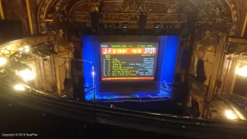 Theatre Royal Haymarket Upper Circle B21 view from seat photo