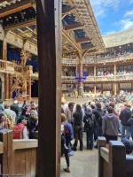 Shakespeare's Globe Theatre Lower Gallery - Bay N C66 view from seat photo