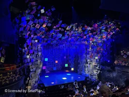 Cambridge Theatre Dress Circle C28 view from seat photo