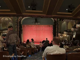 New Amsterdam Theatre Mezzanine MM2 view from seat photo