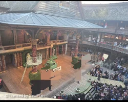 Shakespeare's Globe Theatre Upper Gallery - Bay L L3 view from seat photo