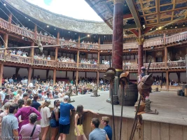 Shakespeare's Globe Theatre Lower Gallery - Bay B A5 view from seat photo