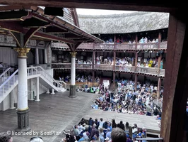 Shakespeare's Globe Theatre Middle Gallery - Bay M D58 view from seat photo