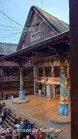 Shakespeare's Globe Theatre Middle Gallery - Bay E B12 view from seat photo