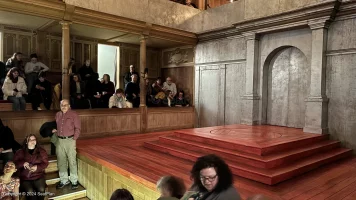 Sam Wanamaker Playhouse Playhouse Lower Gallery A5 view from seat photo