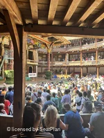 Shakespeare's Globe Theatre Lower Gallery - Bay L E81 view from seat photo