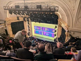 Hudson Theatre Balcony H6 view from seat photo