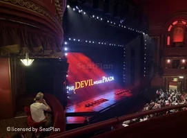 Dominion Theatre Circle A49 view from seat photo