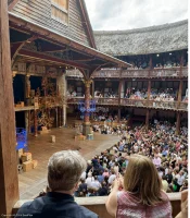 Shakespeare's Globe Theatre Middle Gallery - Bay L C44 view from seat photo