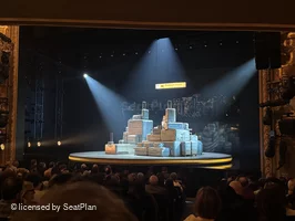 Longacre Theatre Orchestra P5 view from seat photo
