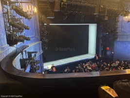 Hayes Theater Mezzanine B13 view from seat photo