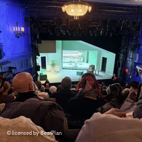 Hayes Theater Mezzanine F1 view from seat photo