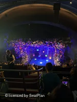 Cambridge Theatre Upper Circle K12 view from seat photo