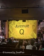 Shaftesbury Theatre Stalls U5 view from seat photo