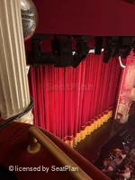 Garrick Theatre Grand Circle BoxF1 view from seat photo