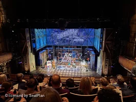 Stephen Sondheim Theatre Mezzanine EE106 view from seat photo