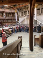 Shakespeare's Globe Theatre Lower Gallery - Bay E E39 view from seat photo