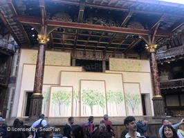 Shakespeare's Globe Theatre Yard Standing A2 view from seat photo