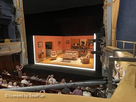 Harold Pinter Theatre Dress Circle A1 view from seat photo