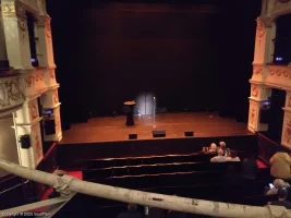 Garrick Theatre Dress Circle A17 view from seat photo