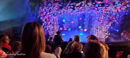 Cambridge Theatre Upper Circle F26 view from seat photo