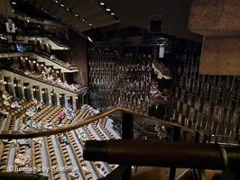 Barbican Theatre Upper Circle A3 view from seat photo