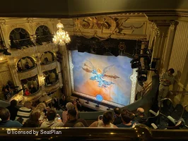 Wyndham's Theatre Grand Circle E5 view from seat photo