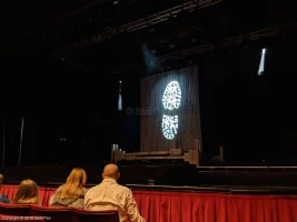 Peacock Theatre Stalls D7 view from seat photo