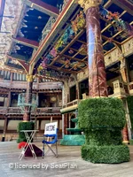 Shakespeare's Globe Theatre Yard Standing A43 view from seat photo