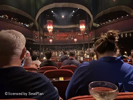 August Wilson Theatre Orchestra H115 view from seat photo