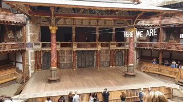 Shakespeare's Globe Theatre Middle Gallery - Bay J C31 view from seat photo