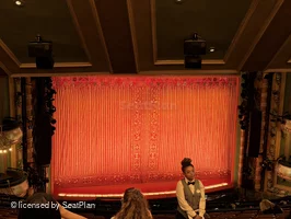 New Amsterdam Theatre Mezzanine QQ5 view from seat photo
