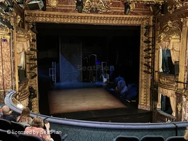 Theatre Royal Haymarket Royal Circle F21 view from seat photo
