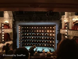 Shaftesbury Theatre Royal Circle H13 view from seat photo