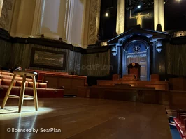London County Hall Courtroom Stalls A14 view from seat photo