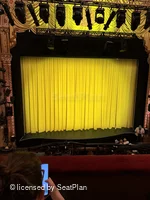 Golden Theatre Front Mezzanine B107 view from seat photo