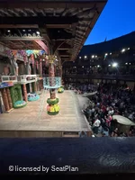 Shakespeare's Globe Theatre Middle Gallery - Bay N A54 view from seat photo