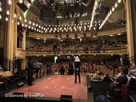 Hudson Theatre Stage Seating CC104 view from seat photo