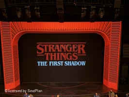 Marquis Theatre Mezzanine B110 view from seat photo