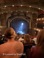 Lyric Theatre Dress Circle E125 view from seat photo