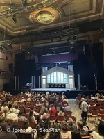 Alexandra Palace Theatre Stalls Q4 view from seat photo