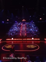 Troubadour Canary Wharf Theatre District 8 E18 view from seat photo