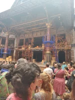 Shakespeare's Globe Theatre Yard Standing D51 view from seat photo