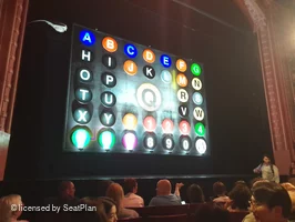 Shaftesbury Theatre Stalls F27 view from seat photo