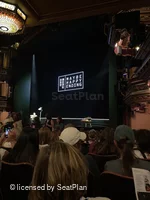 Belasco Theatre Orchestra M18 view from seat photo