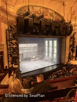 Neil Simon Theatre Mezzanine E11 view from seat photo