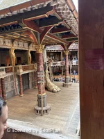 Shakespeare's Globe Theatre Middle Gallery - Bay M B56 view from seat photo
